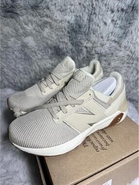 New Balance Beige Mesh Athletic Sneakers